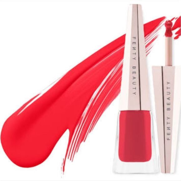 Fenty Lip Paint Liquid Lipstick in Uncensored (power red) - Picture 3 of 13